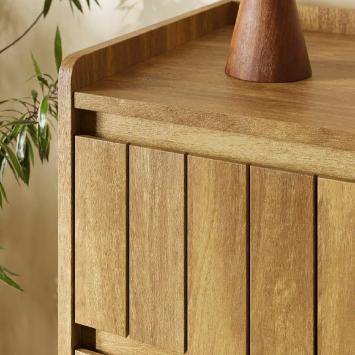 Humphrey 5 Drawer Chest, Mango Wood Effect – image 4