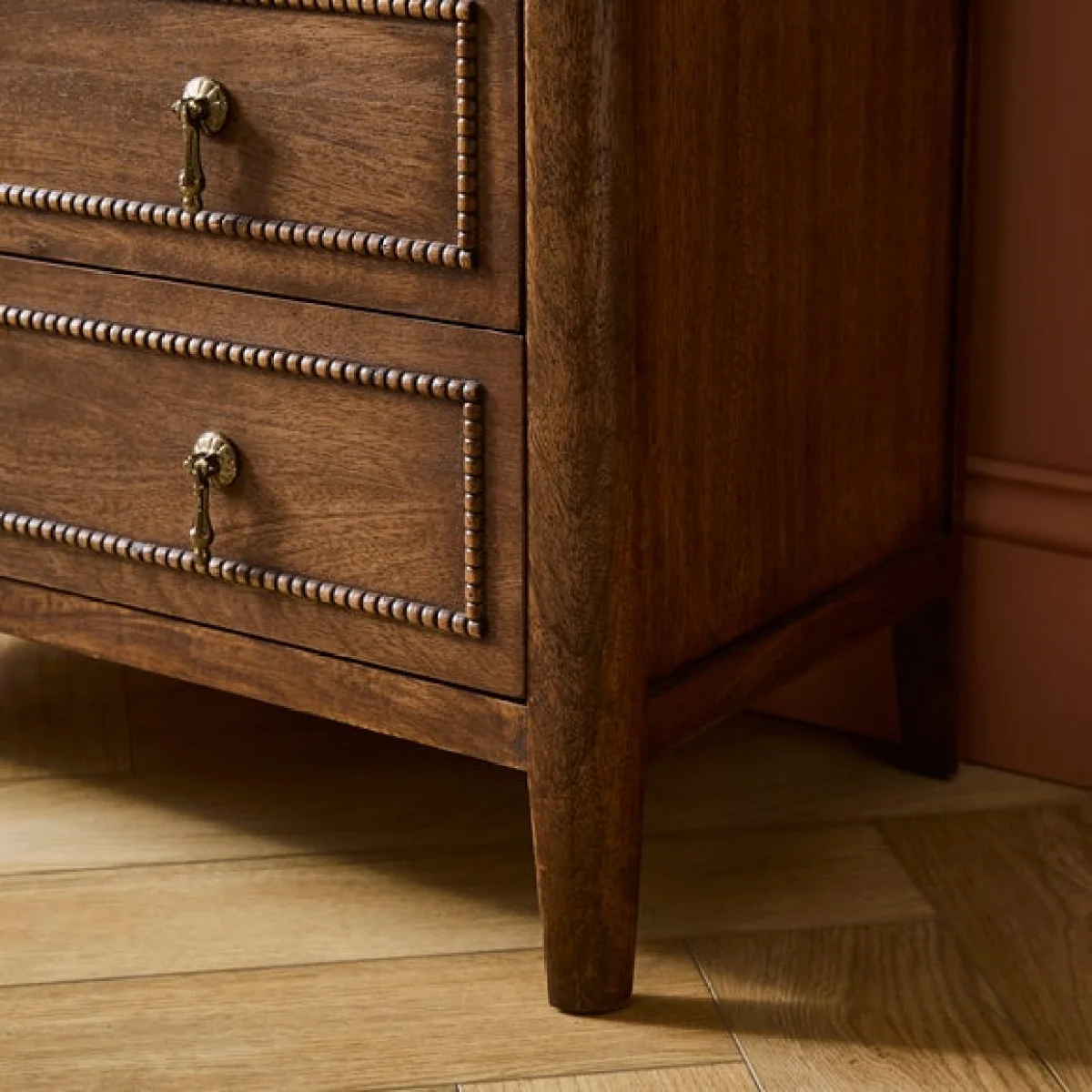Ettie Beaded 5 Drawer Chest, Mango Wood – image 4