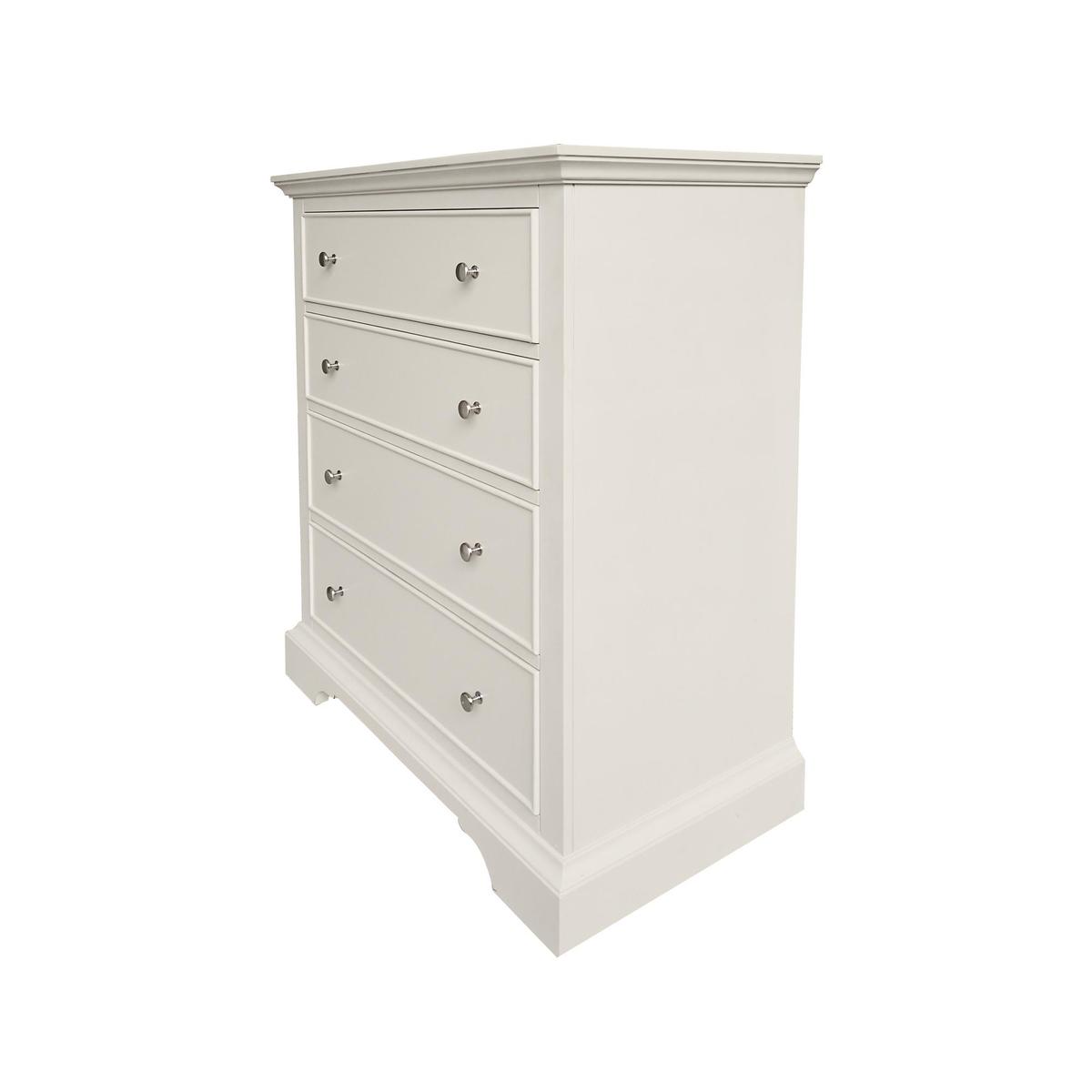 Charlotte 4 Drawer Chest White – image 4