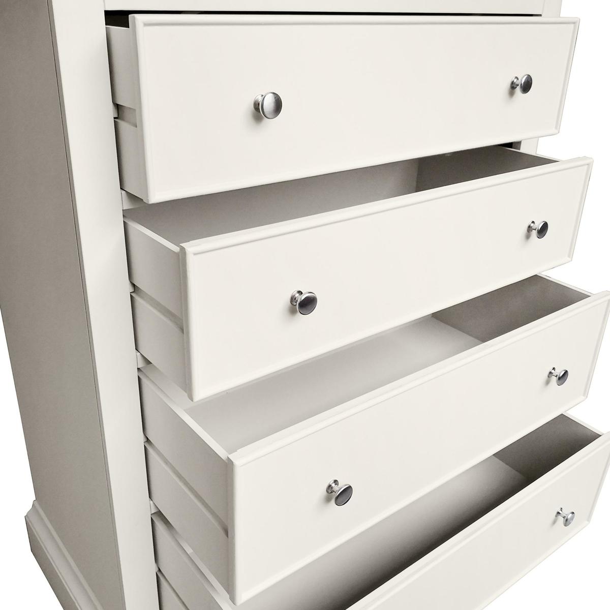 Charlotte 4 Drawer Chest White – image 5