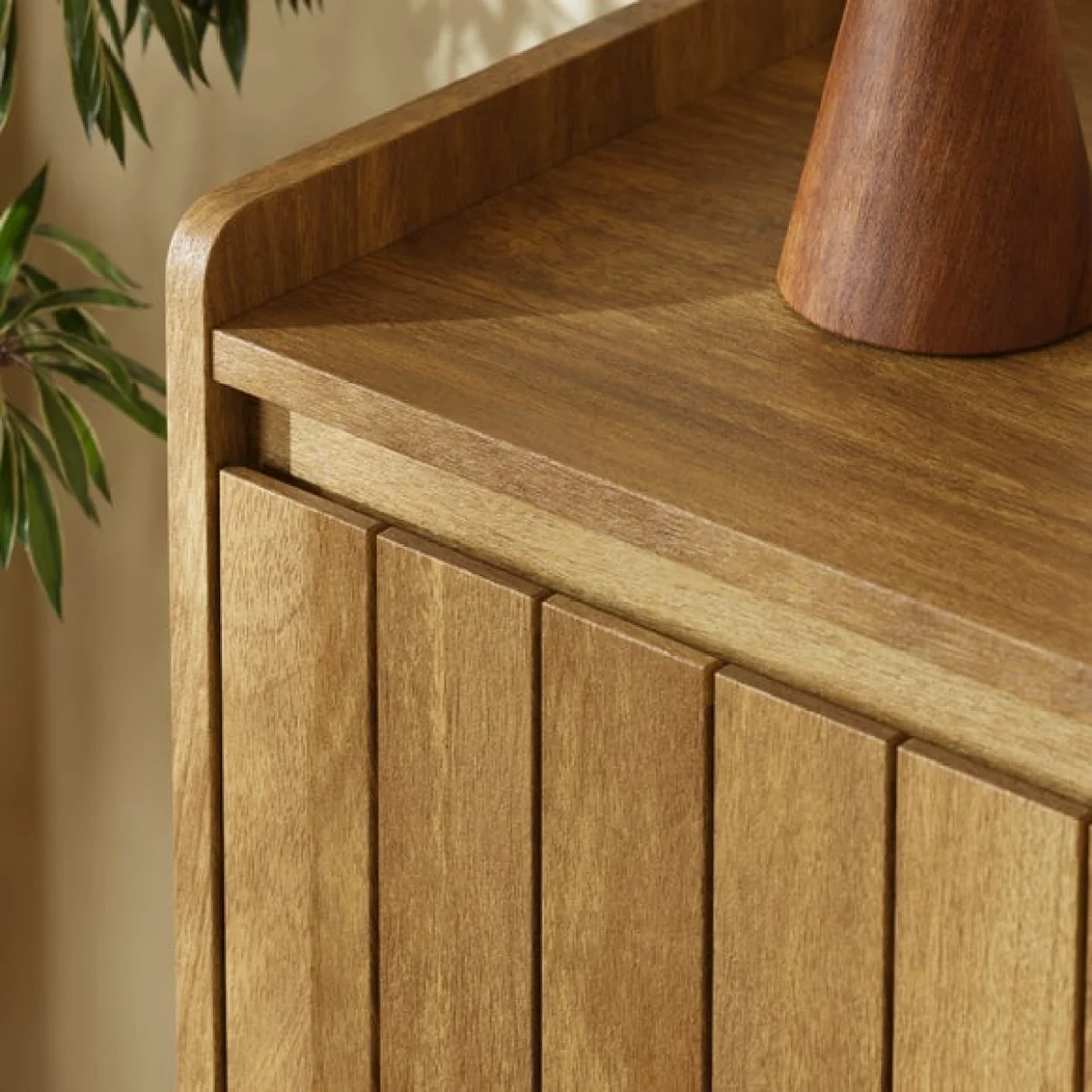 Humphrey 3 Drawer Chest, Mango Wood Effect – image 4