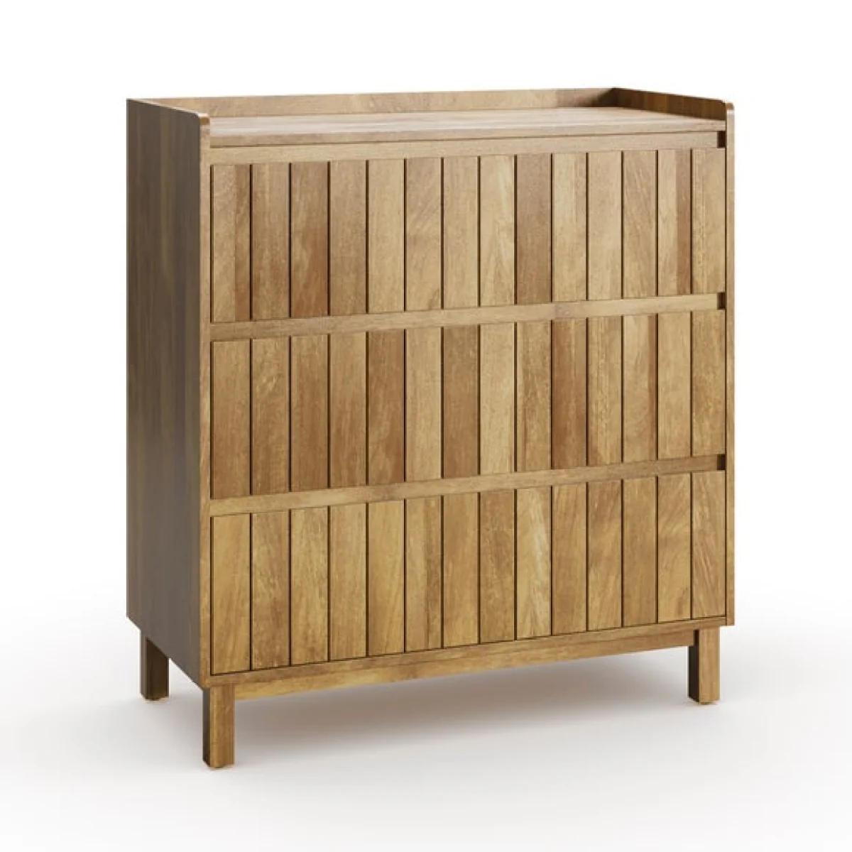 Humphrey 3 Drawer Chest, Mango Wood Effect – image 7