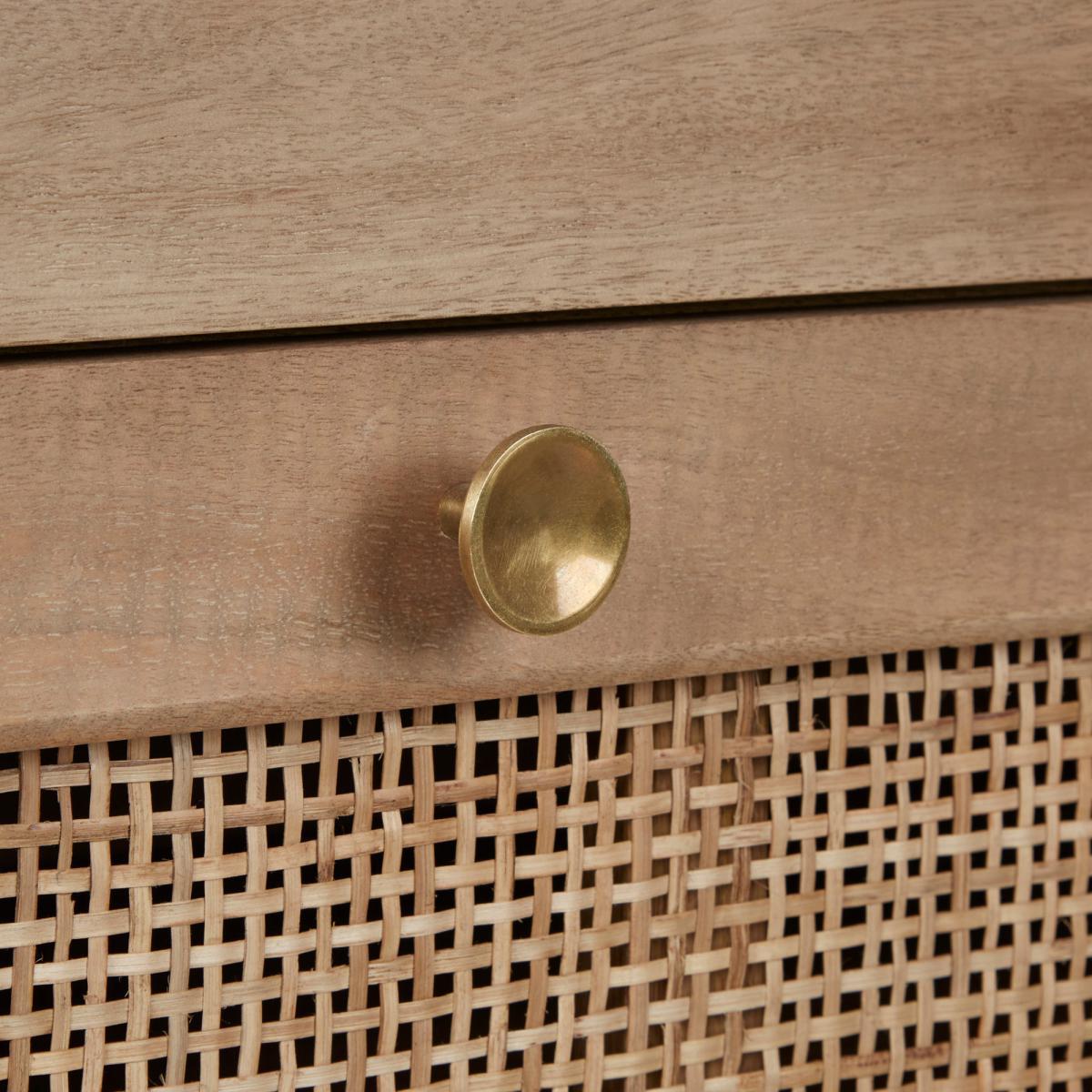Indi 3 Drawer Chest Wood (Brown) – image 6