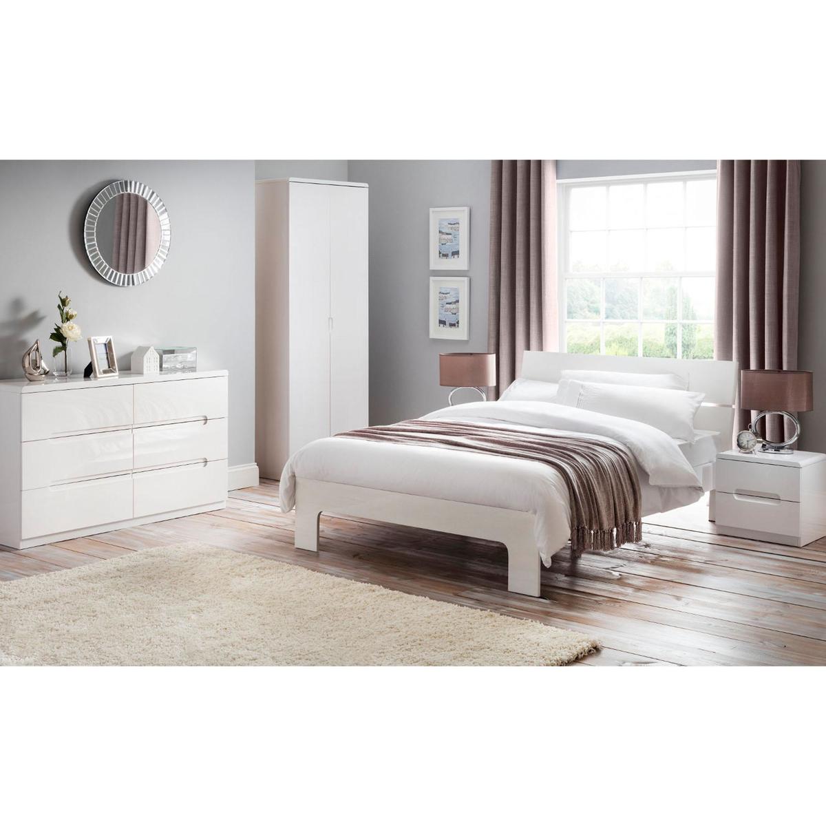 Manhattan White 5 Drawer Chest White – image 2