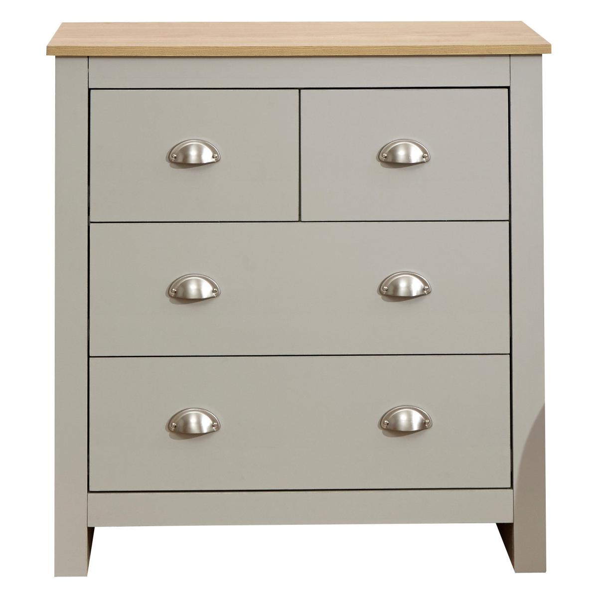 Return - Lancaster 4 Drawer Chest, Grey – image 6