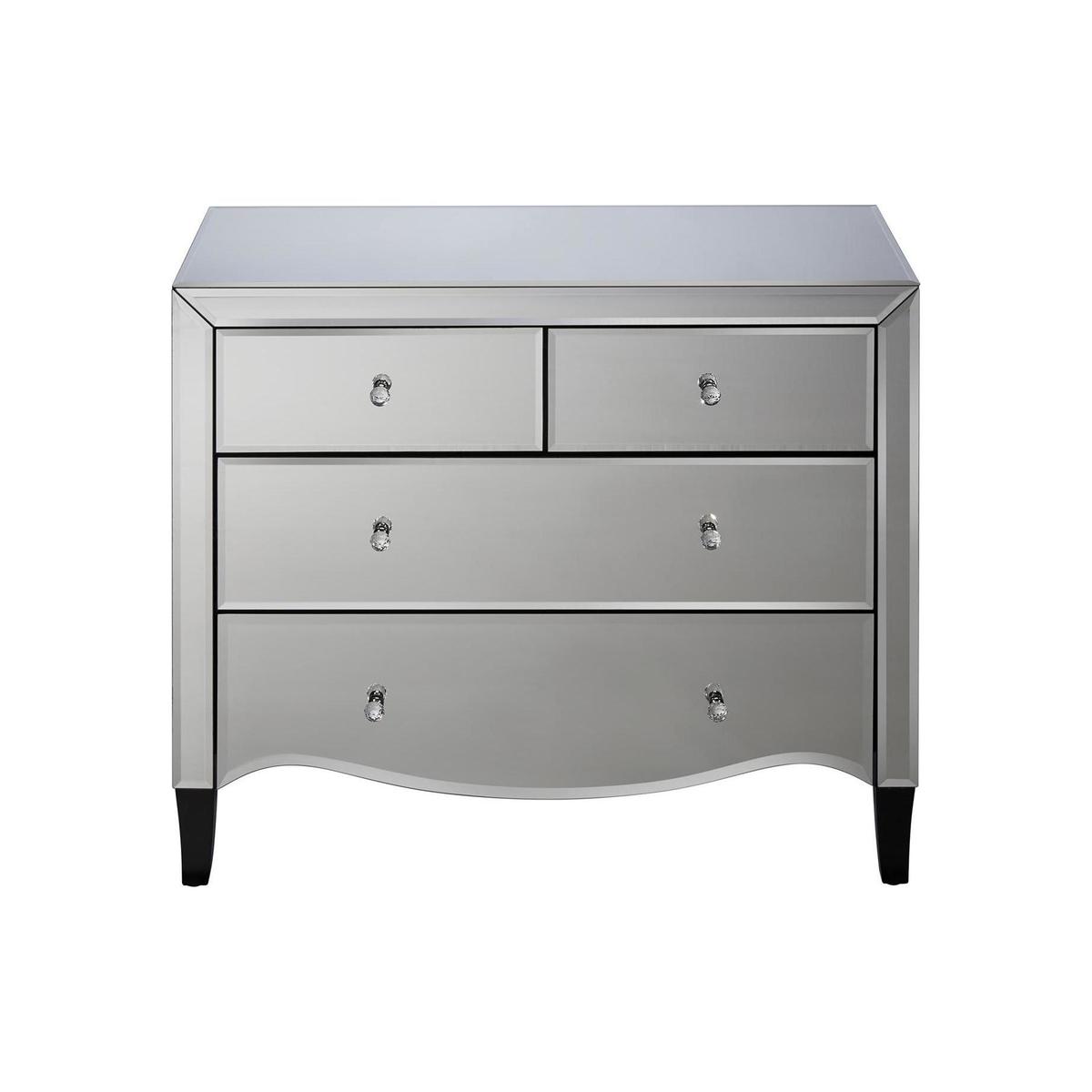 Palermo 2 Over 2 Drawer Chest Silver – image 2
