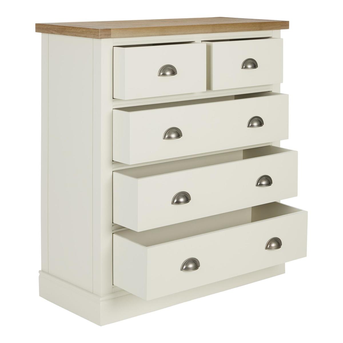 Compton Ivory 5 Drawer Chest Ivory – image 4