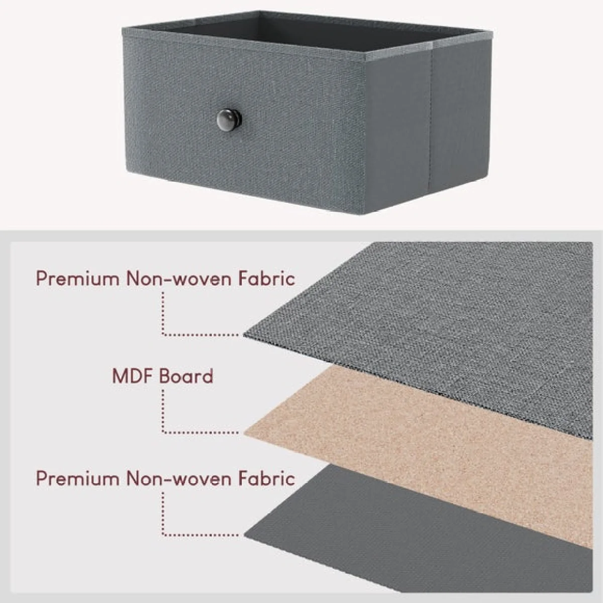Maye 6 Drawer Fabric Chest – image 4