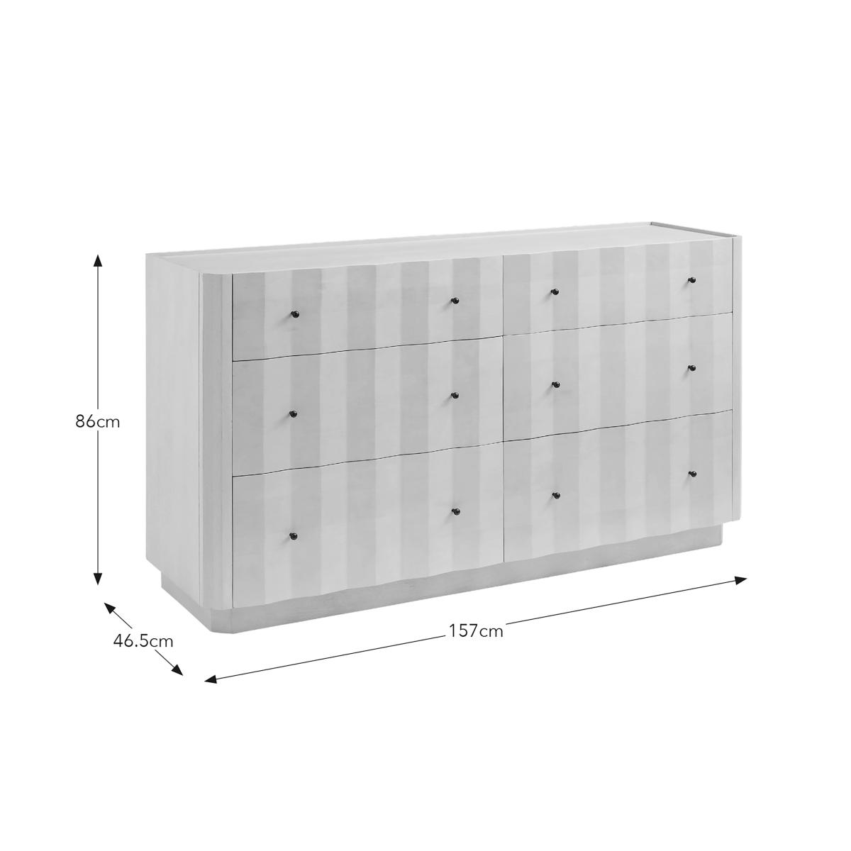 Willa 6 Drawer Chest Off-White – image 7