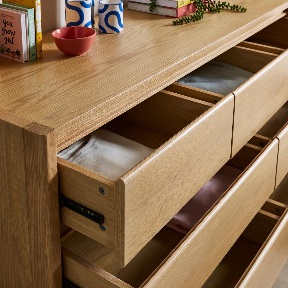 Elements Holmes 7 Drawer Chest, Oak Oak – image 3