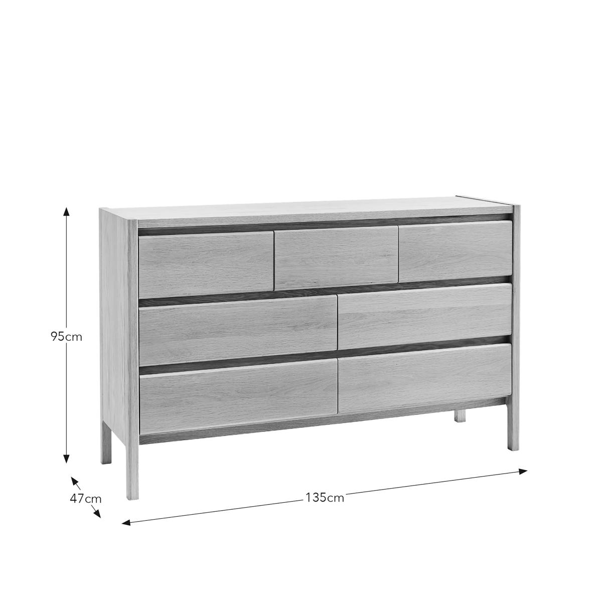 Elements Holmes 7 Drawer Chest, Oak Oak – image 7