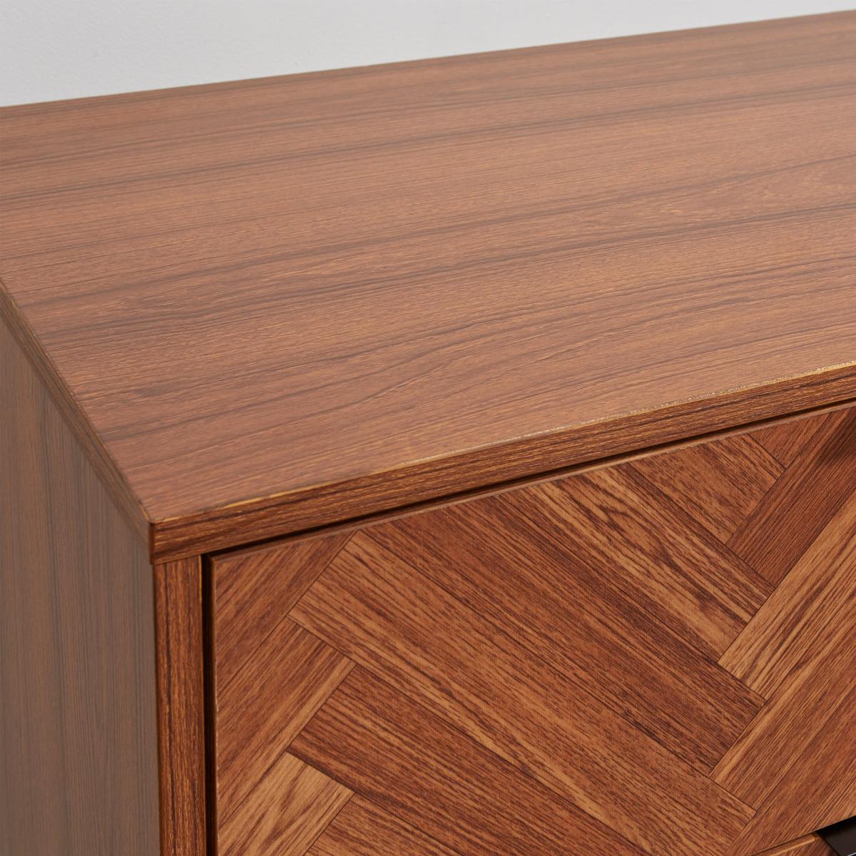 Rowe 6 Drawer Chest Dark Wood (Brown) – image 6