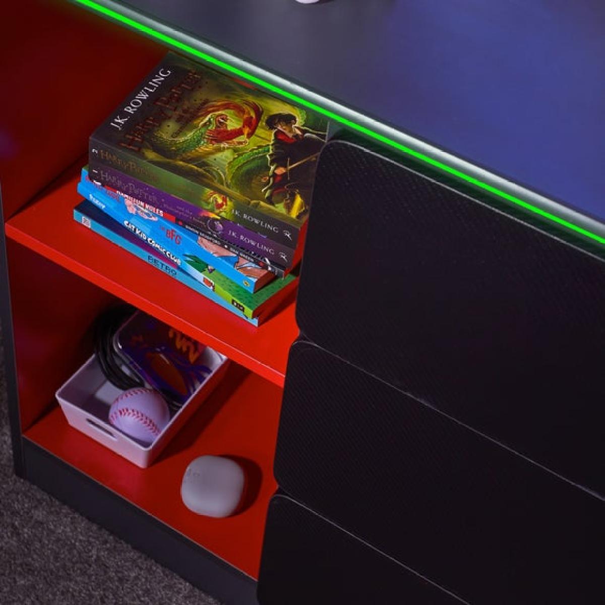 Return - X Rocker Carbon Tek Chest of Drawers with Neo Fibre LED – image 3