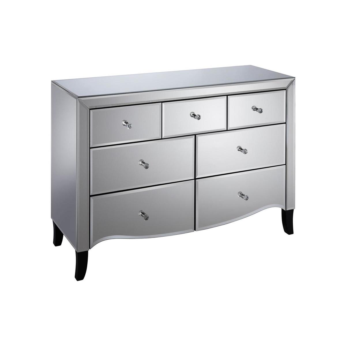 Palermo 3 Over 4 Drawer Chest Silver – image 2