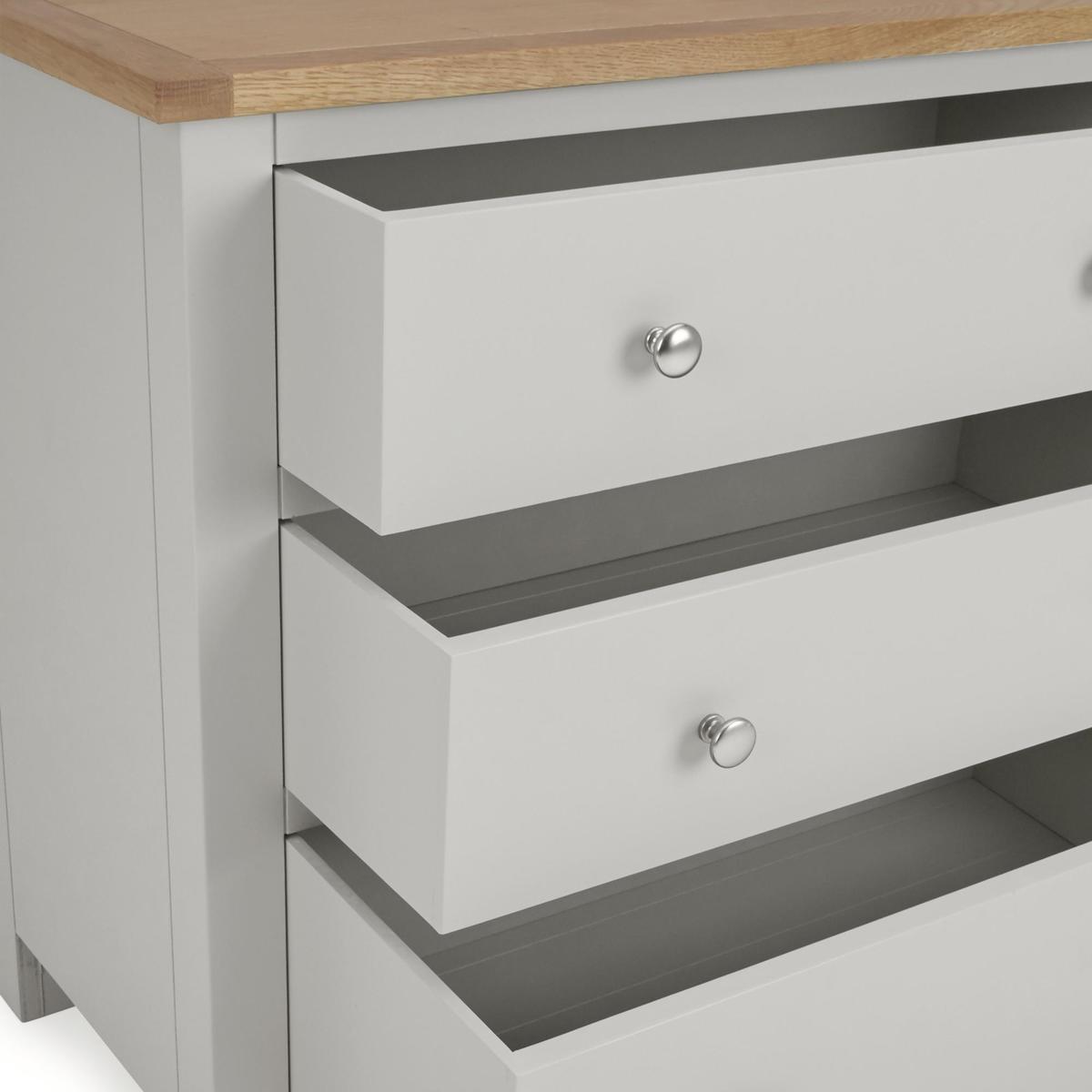 Bromley Grey 3 Drawer Chest Grey – image 5