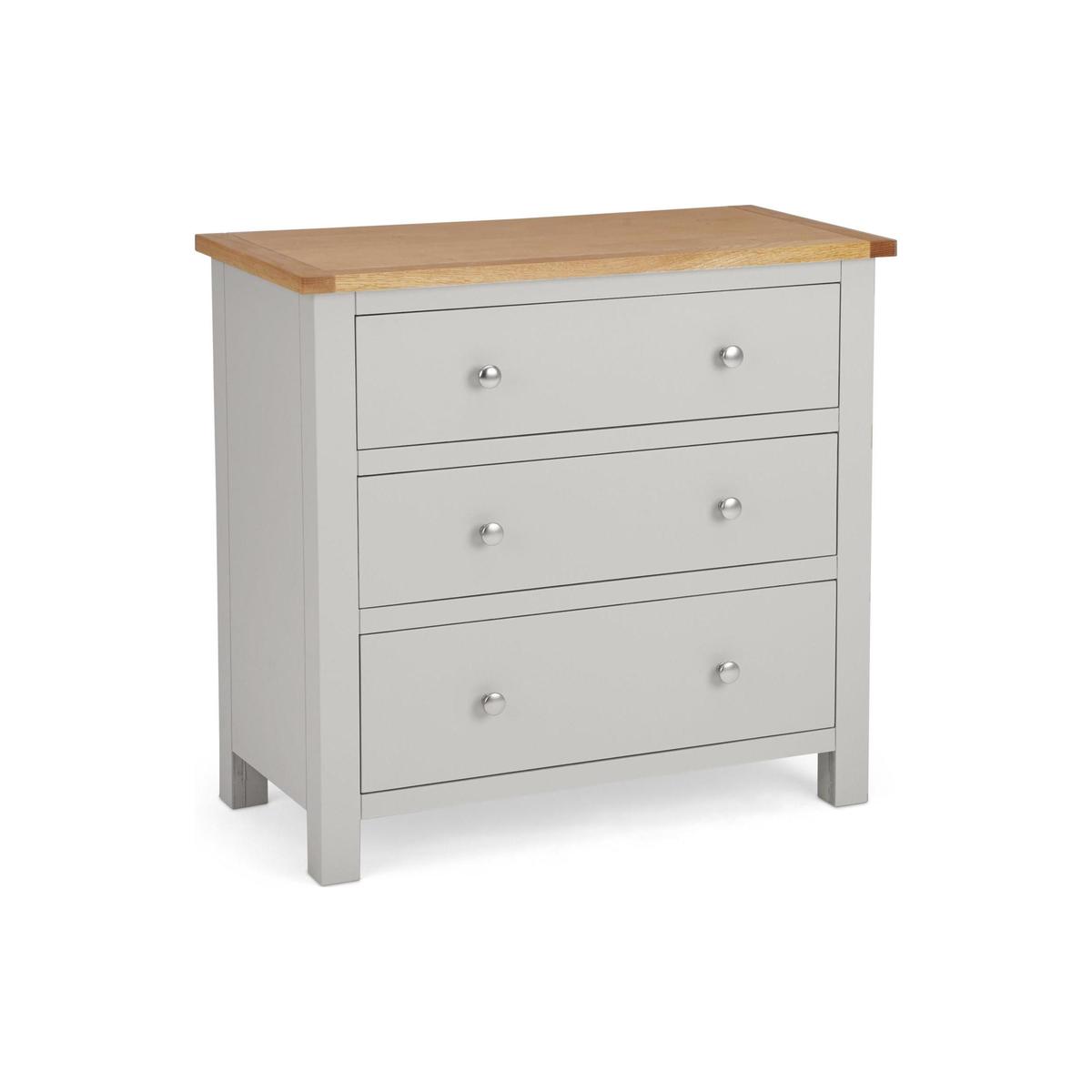 Bromley Grey 3 Drawer Chest Grey – image 2