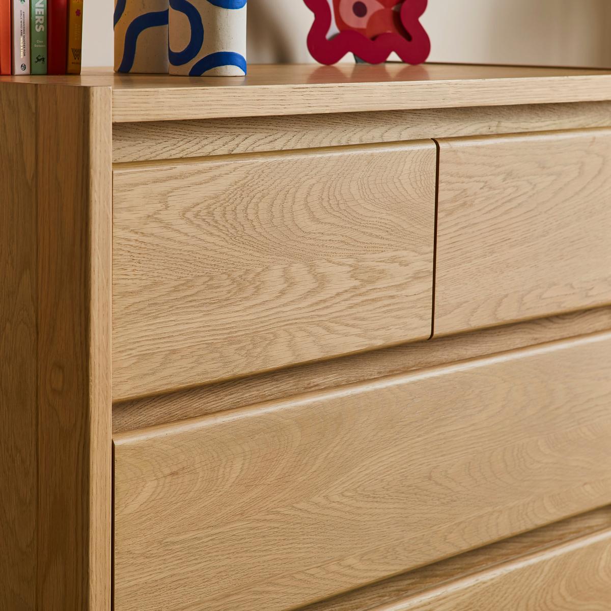 Elements Holmes 5 Drawer Chest, Oak Oak – image 4