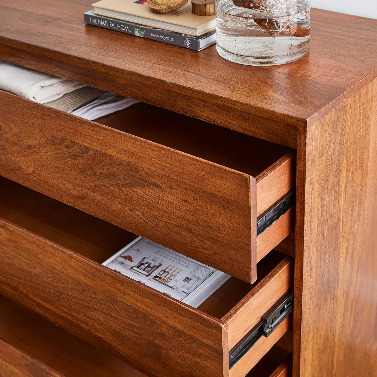 Brannock 3 Drawer, Chest Mid Stained Mango Wood Brown – image 4