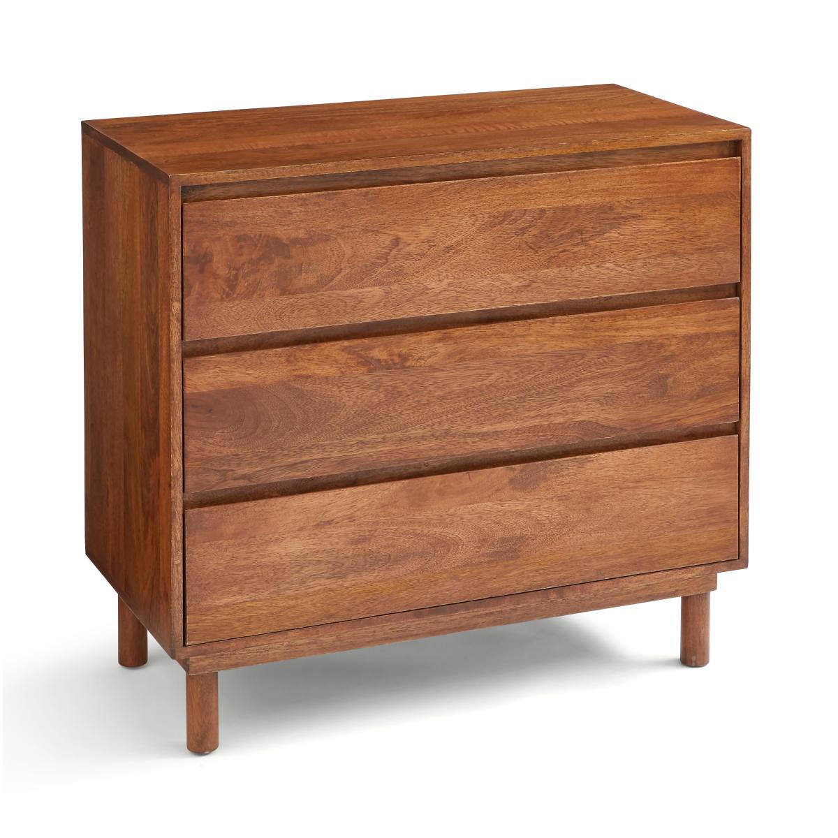Brannock 3 Drawer, Chest Mid Stained Mango Wood Brown – image 5