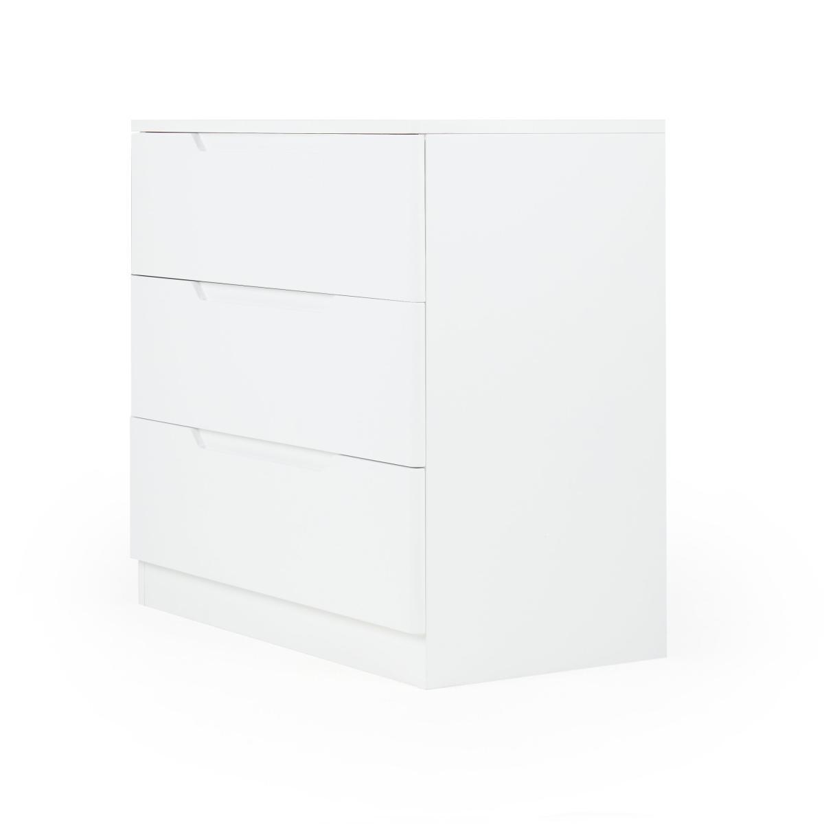 Larson 3 Drawer Chest White – image 3