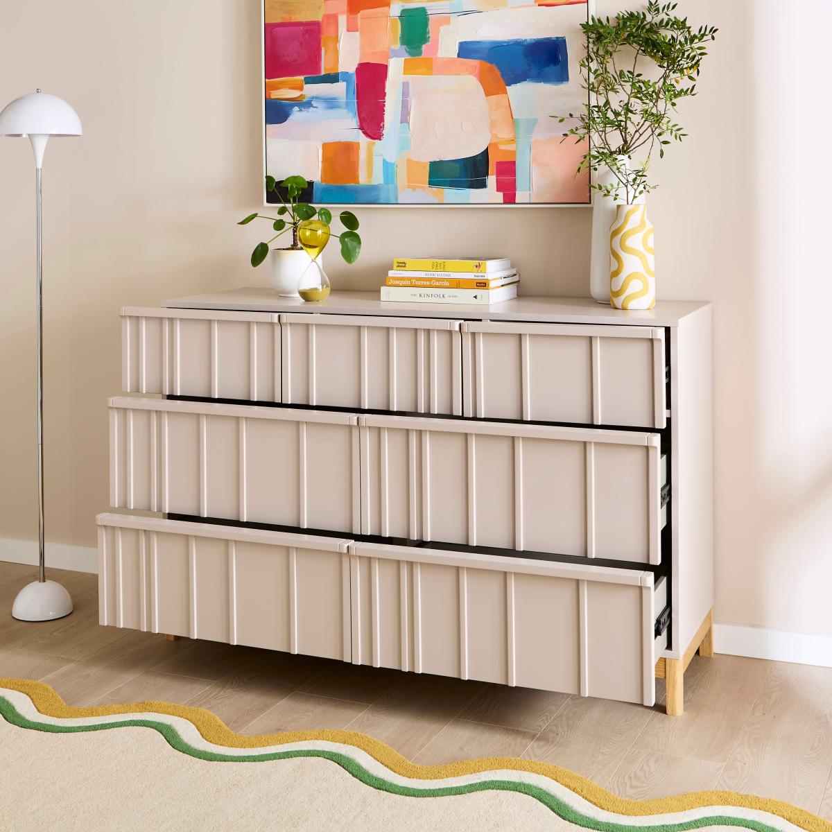 Elements Thompson Wide 7 Drawer Chest, Mushroom Mushroom (Grey) – image 3