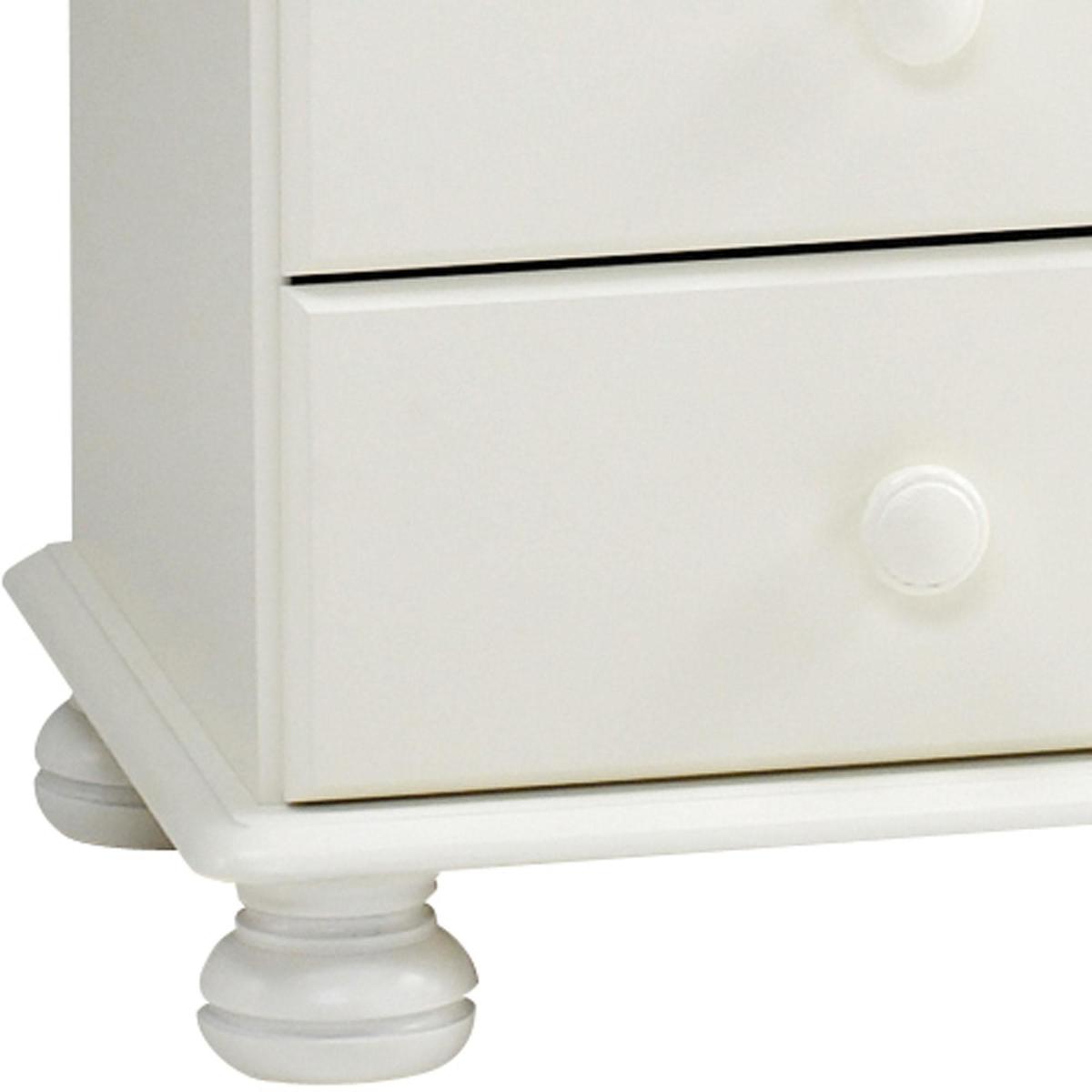 Colburn White 6 Drawer Chest White – image 2