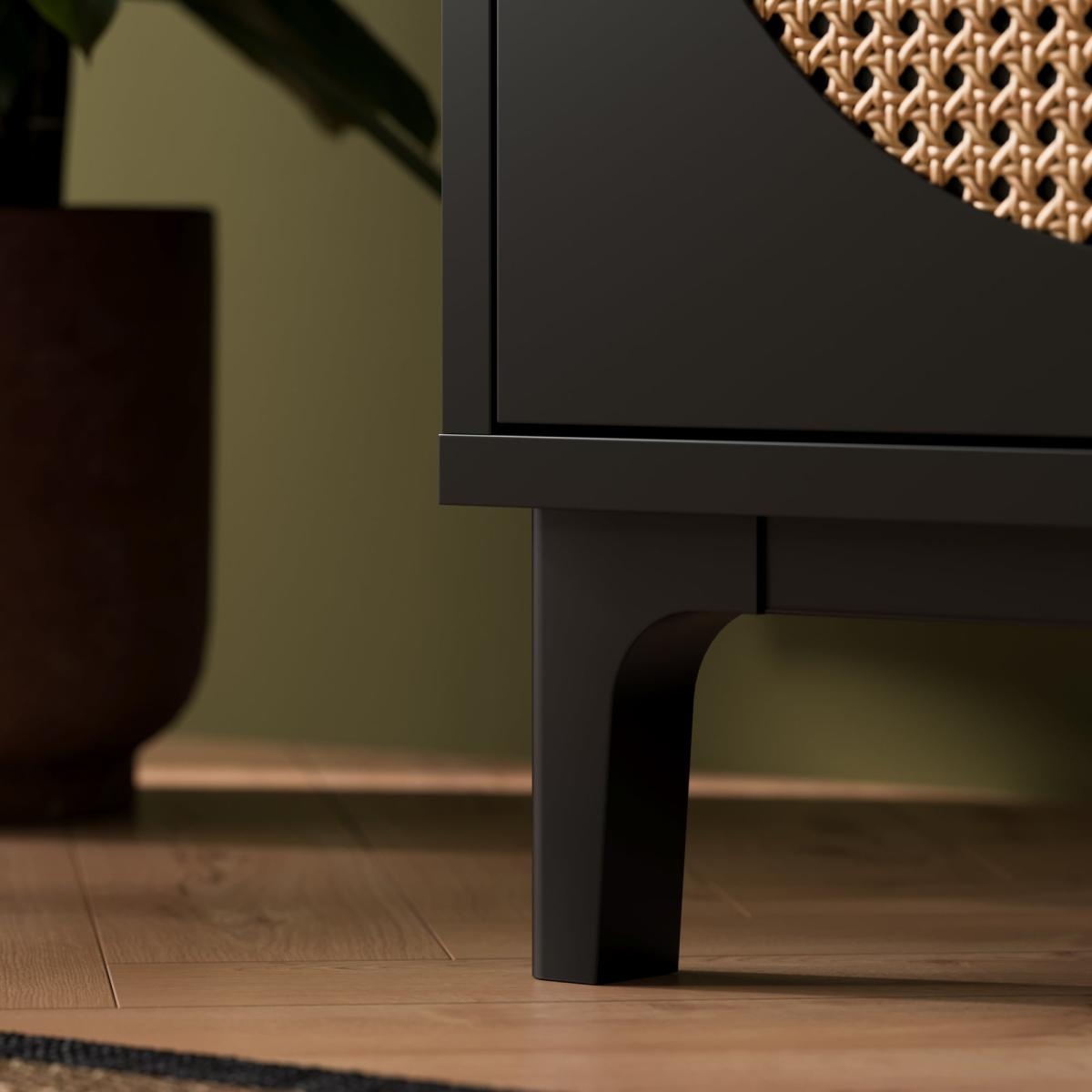 Franco 4 Drawer Chest Black Black – image 5
