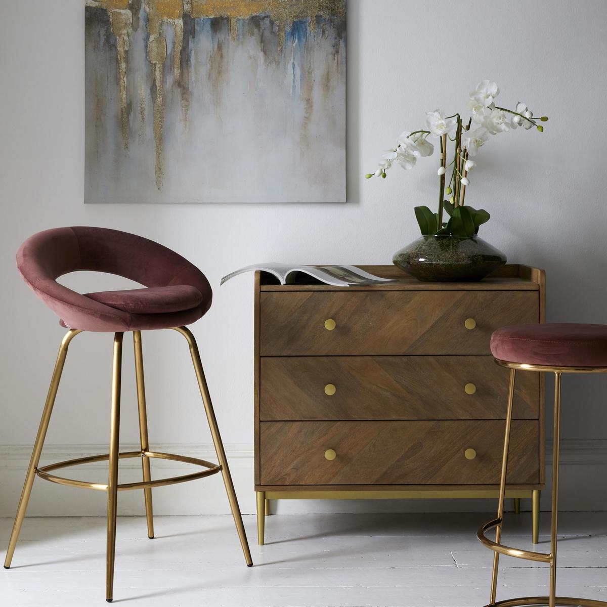 Rumi 3 Drawer Chest Brown – image 3