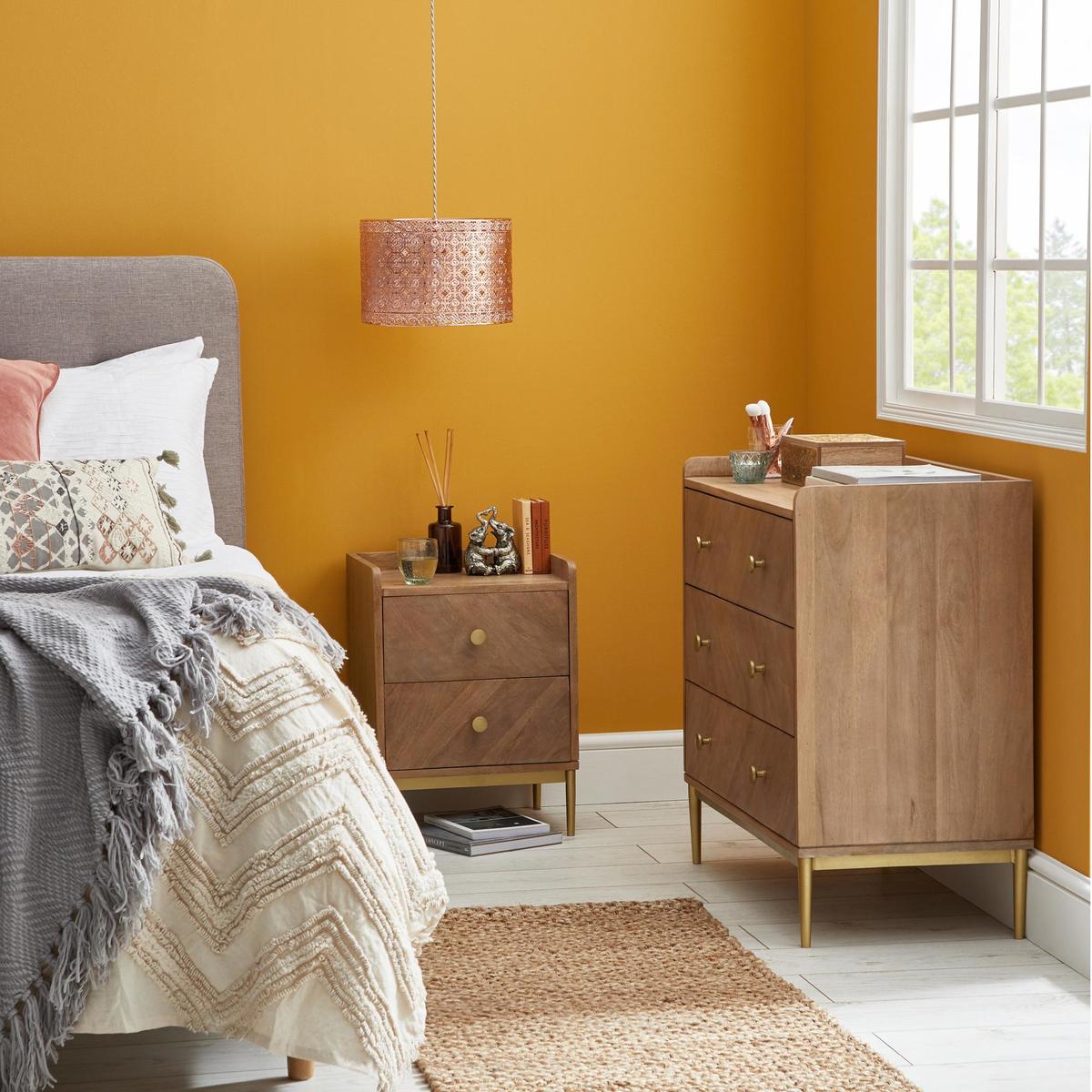 Rumi 3 Drawer Chest Brown – image 4