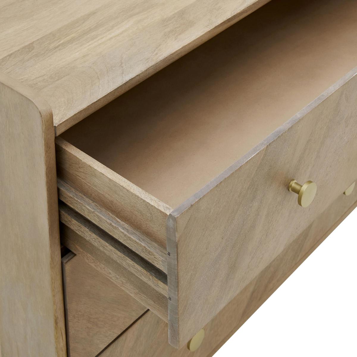 Rumi 3 Drawer Chest Brown – image 7