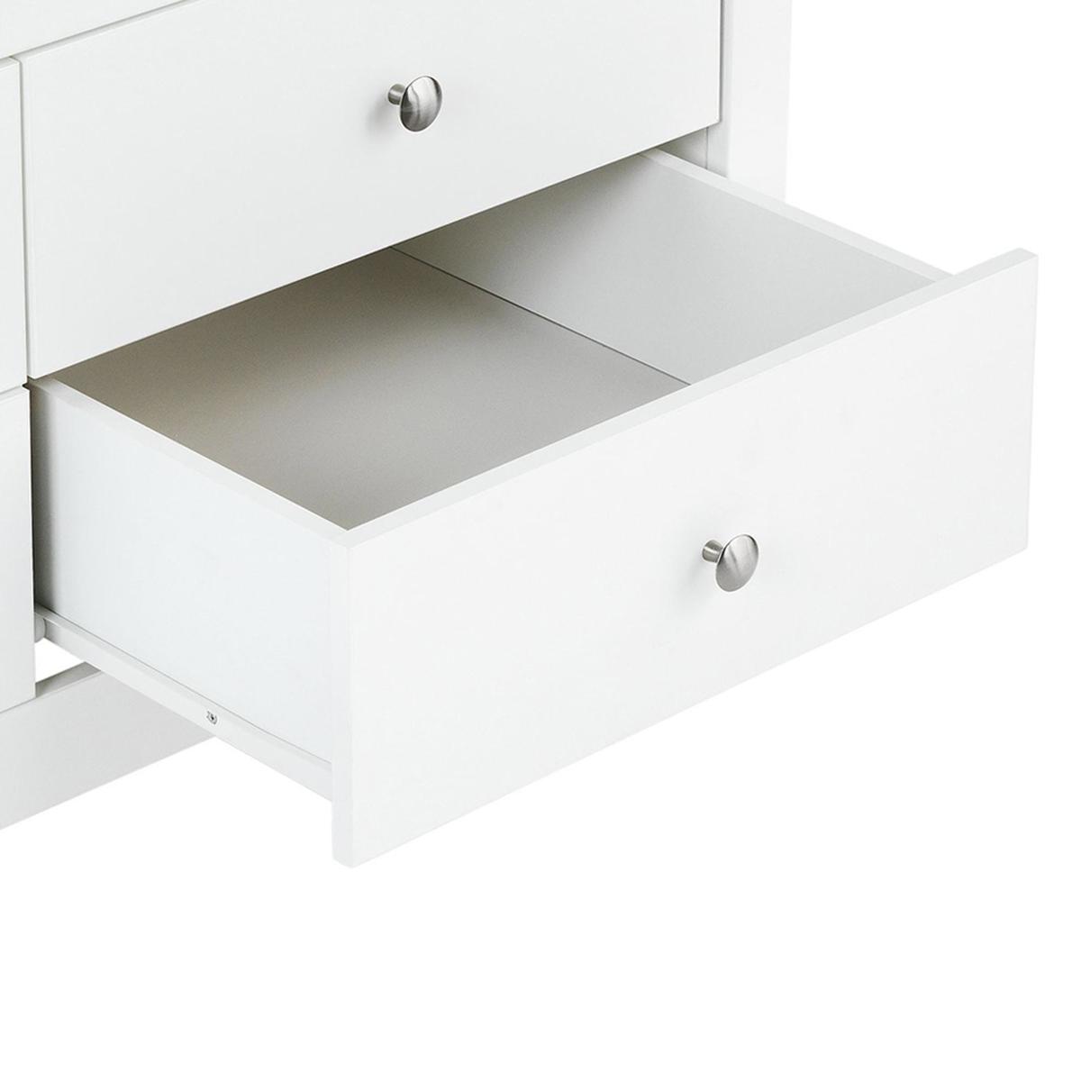Shaker White 6 Drawer Chest White – image 6