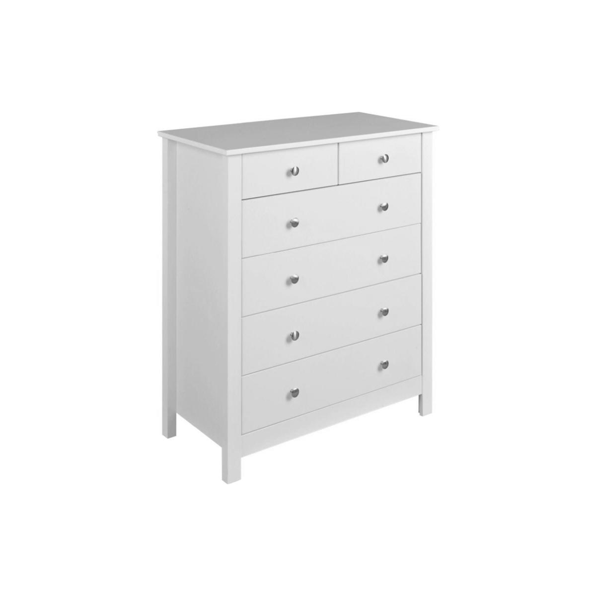 Shaker White 6 Drawer Chest White – image 2
