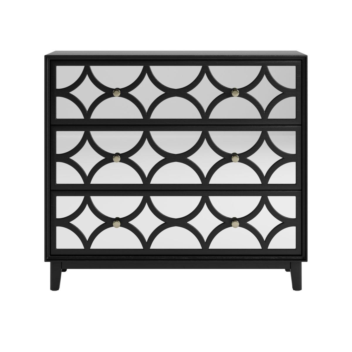 Delphi Black Chest of Drawers Black – image 2