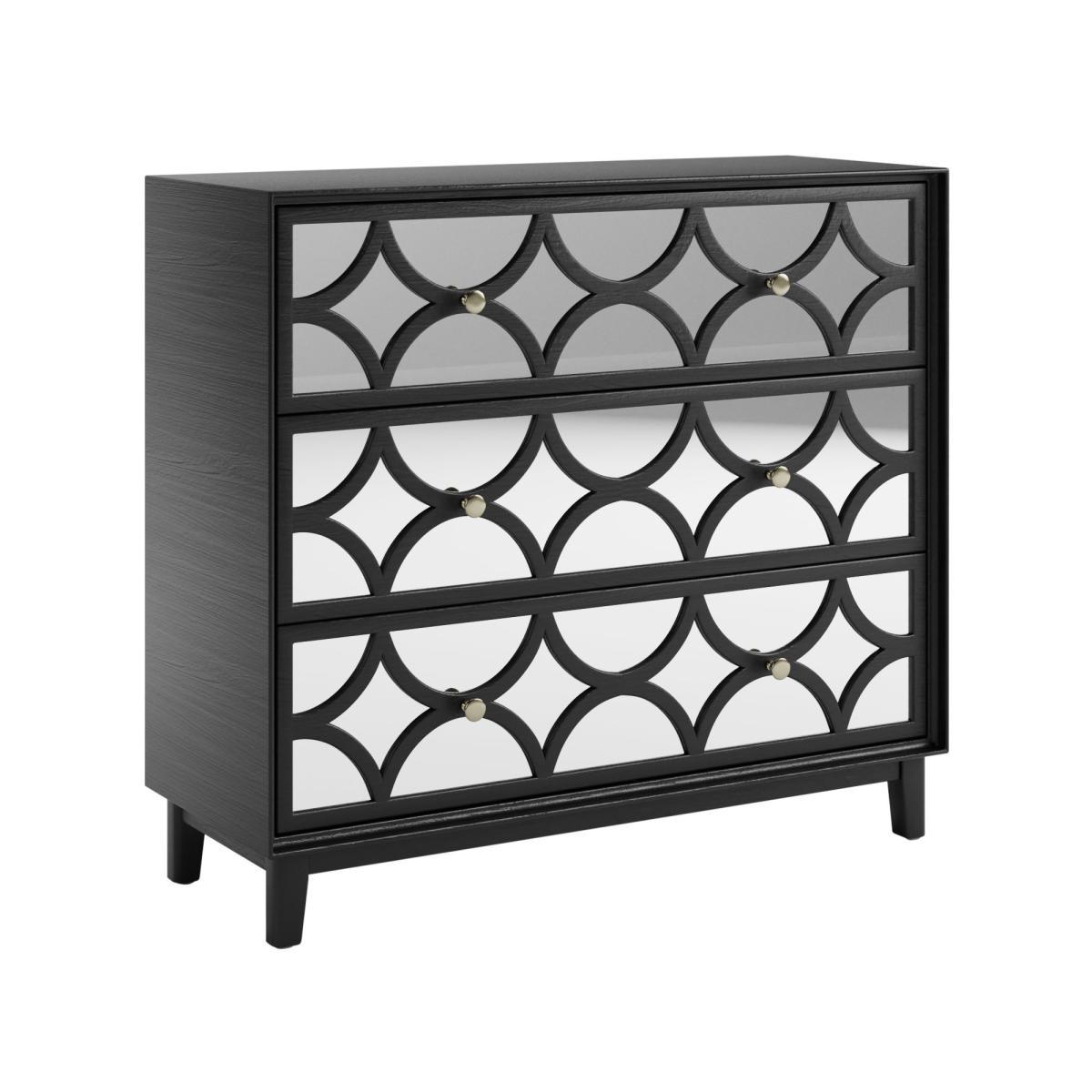Delphi Black Chest of Drawers Black – image 3