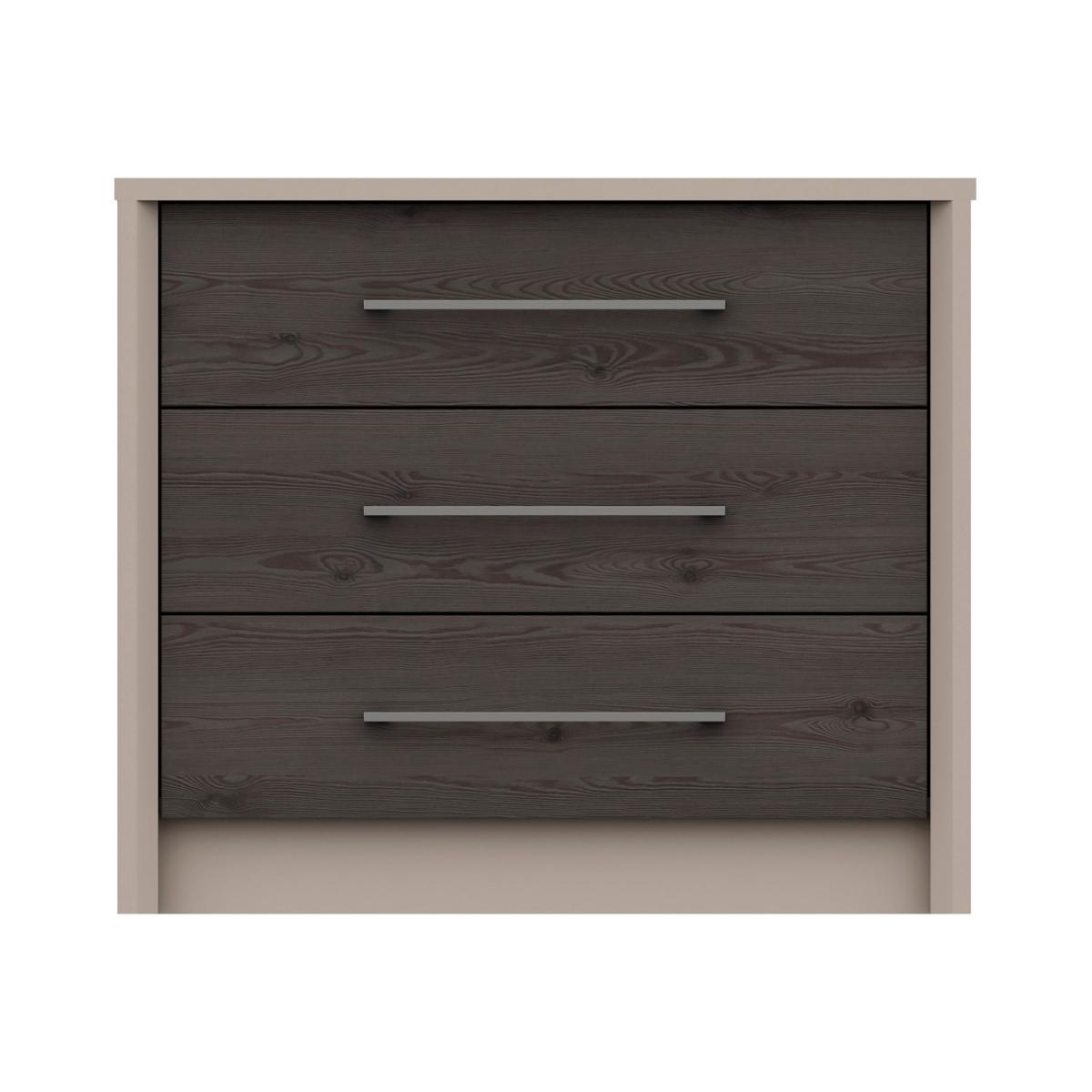 Dolan 3 Drawer Chest Dark Wood (Brown)