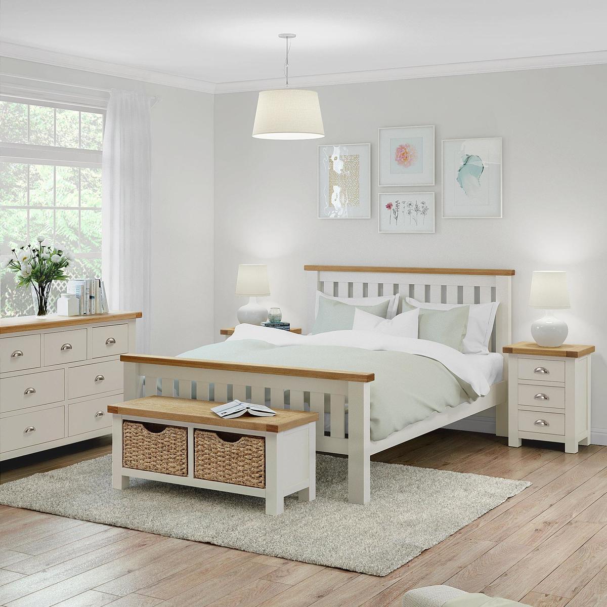 Wilby Cream 5 Drawer Chest Cream – image 6