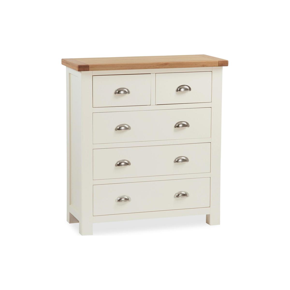 Wilby Cream 5 Drawer Chest Cream – image 2