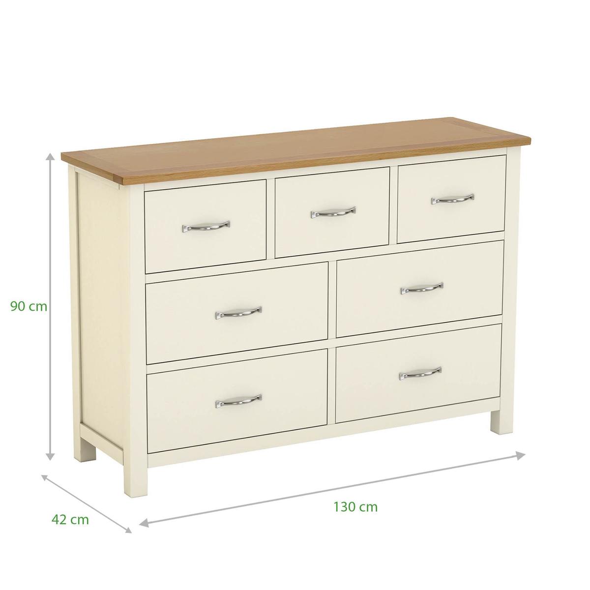 Sidmouth Cream 7 Drawer Chest Cream – image 3