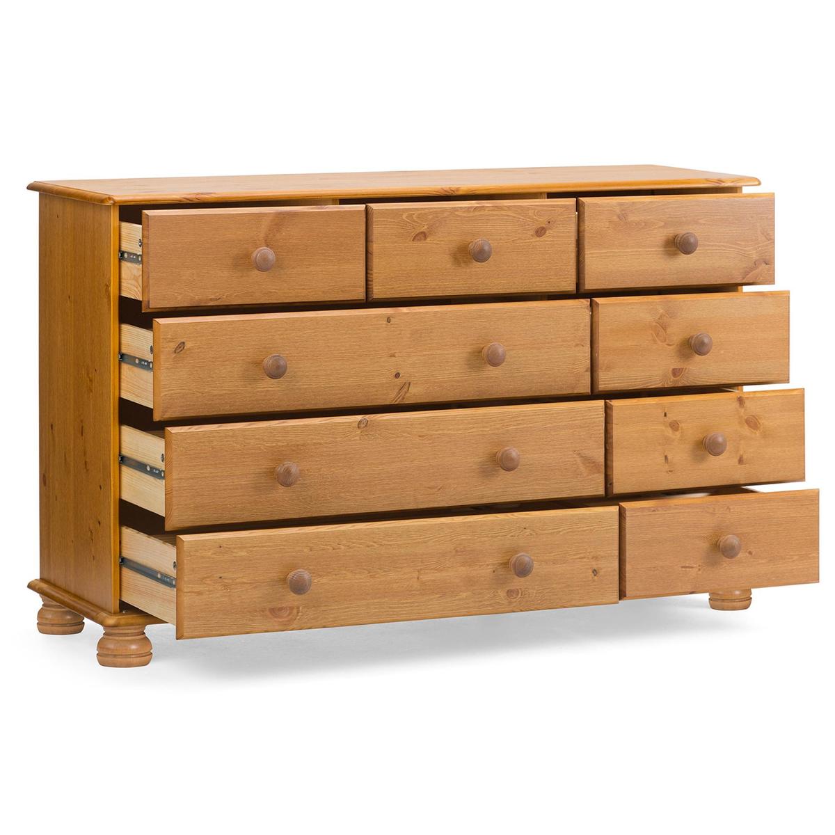 Colburn Pine 9 Drawer Chest Natural – image 3