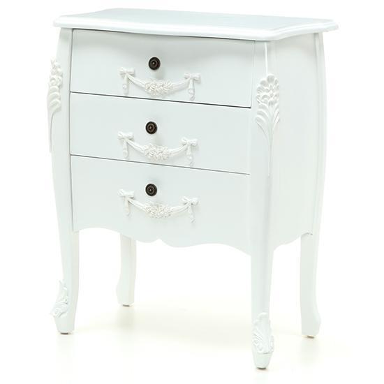 Toulouse Ivory 3 Drawer Chest White – image 8
