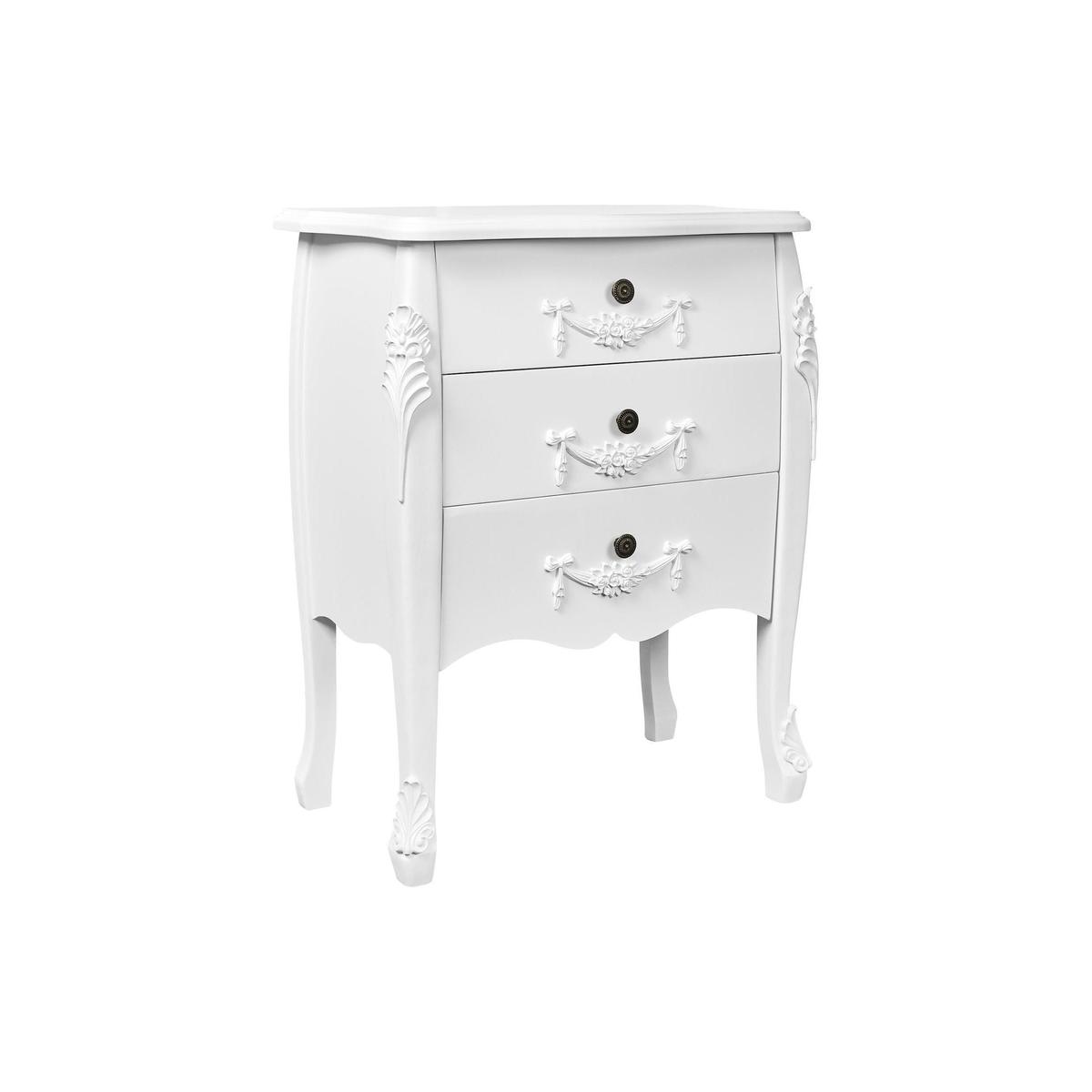 Toulouse Ivory 3 Drawer Chest White – image 2