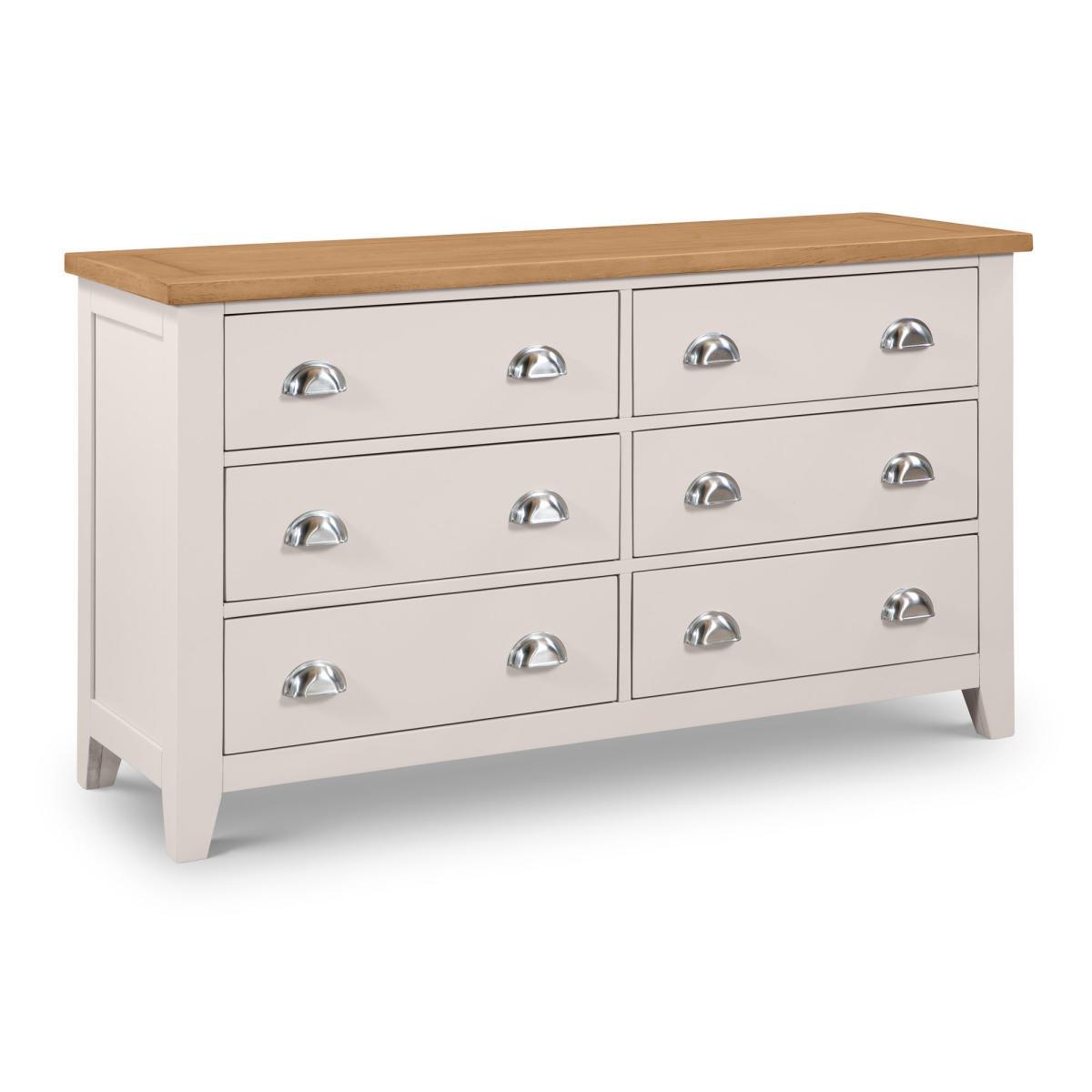 Richmond 6 Drawer Wide Chest Grey – image 2