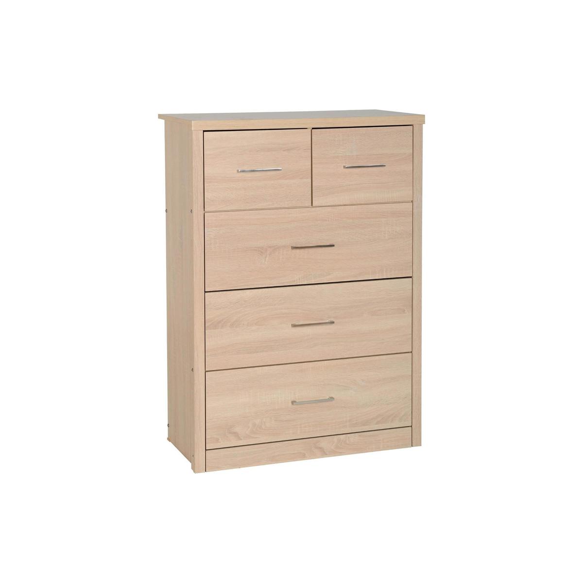 Lennon Oak Effect 5 Drawer Chest Natural – image 1