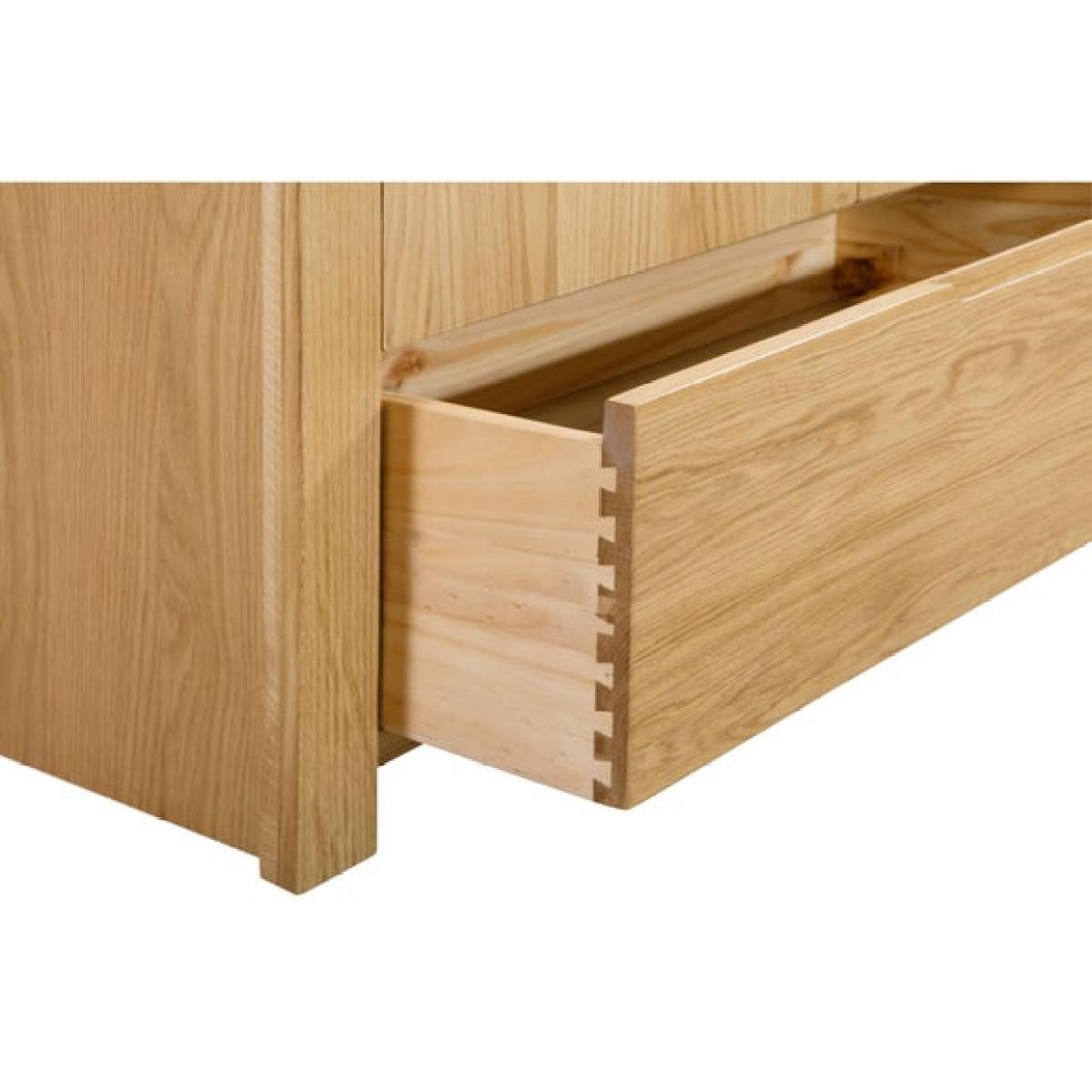 Return - Curve 5 Drawer Chest, Oak – image 6