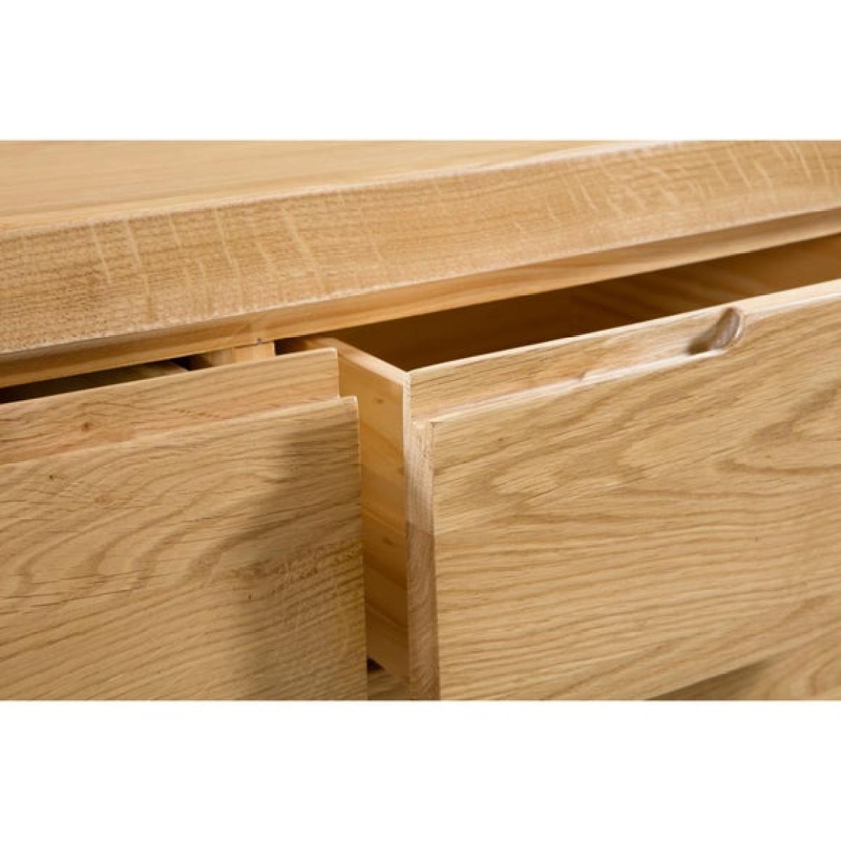 Return - Curve 5 Drawer Chest, Oak – image 8