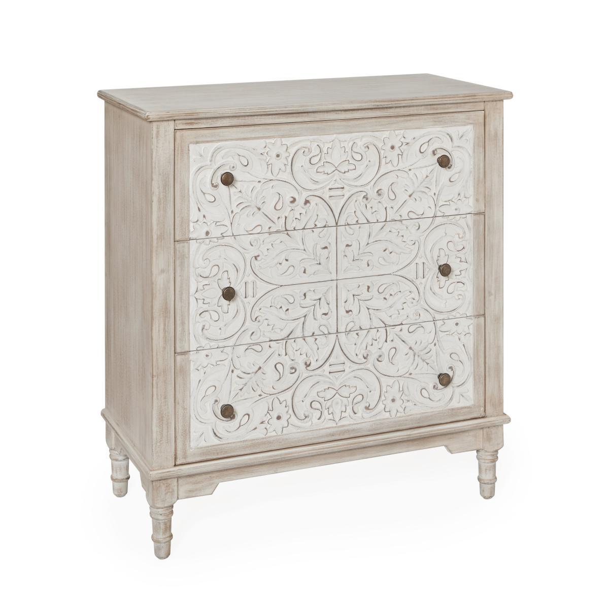 Lucille 3 Drawer Chest White – image 3