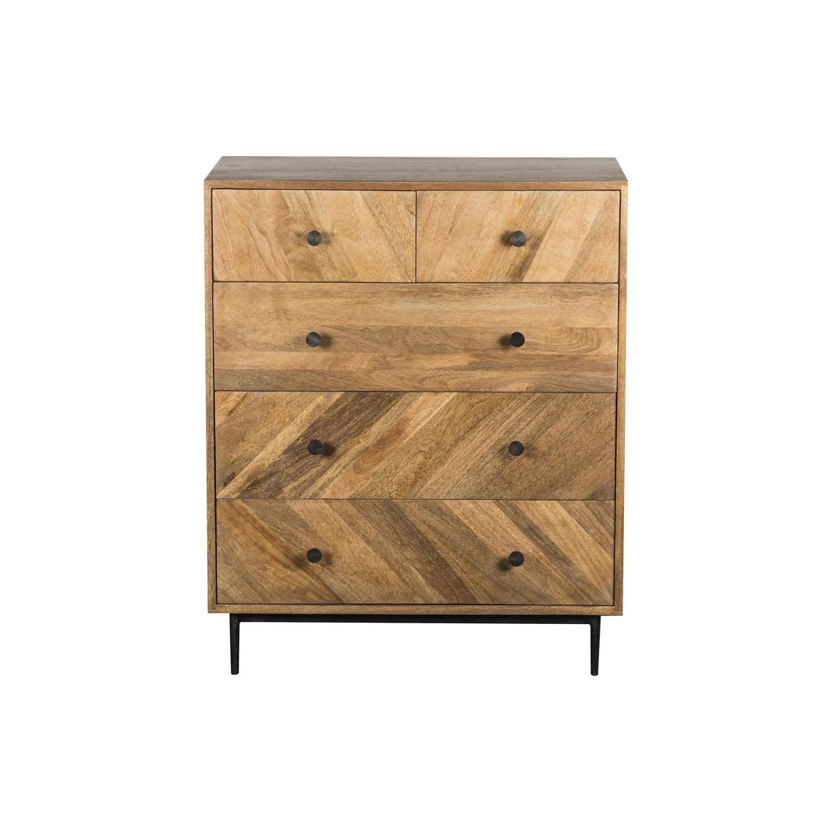 Finchley 5 Drawer Chest Wood (Brown) – image 1