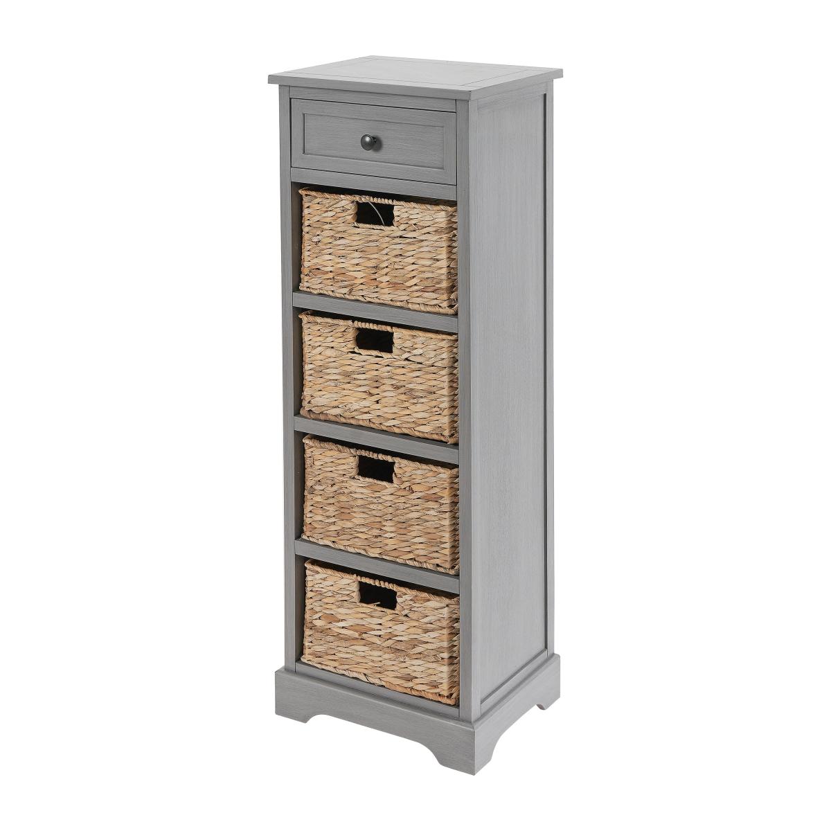 Pacific Devonshire 5 Drawer Chest, Grey Painted Pine Grey – image 3