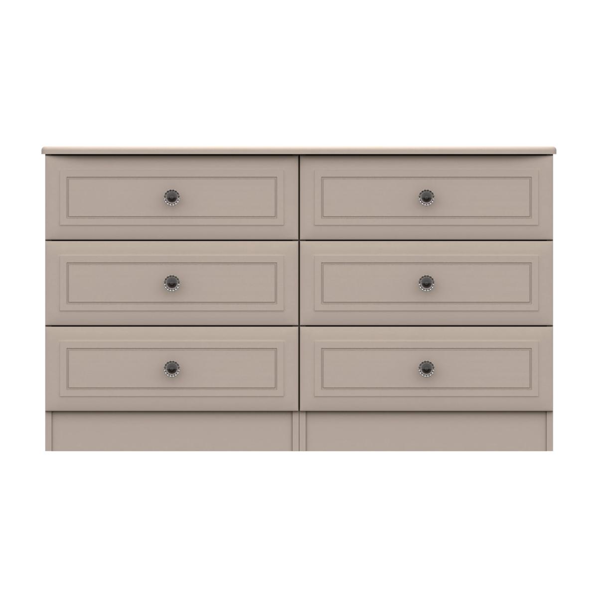 Portia Wide 6 Drawer Chest Earth (Brown)