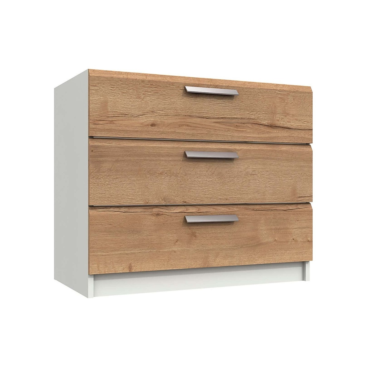 Piper 3 Drawer Chest Mid Oak (Brown) – image 2